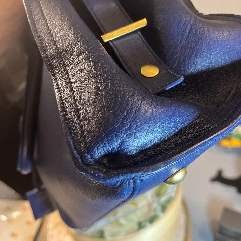 Yves Saint Laurent YSL Blue Leather Cabas Chyc - Picture 8 of 17
